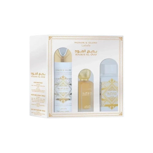 SET LATTAFA BADEE AL OUD HONOR 3 PCS